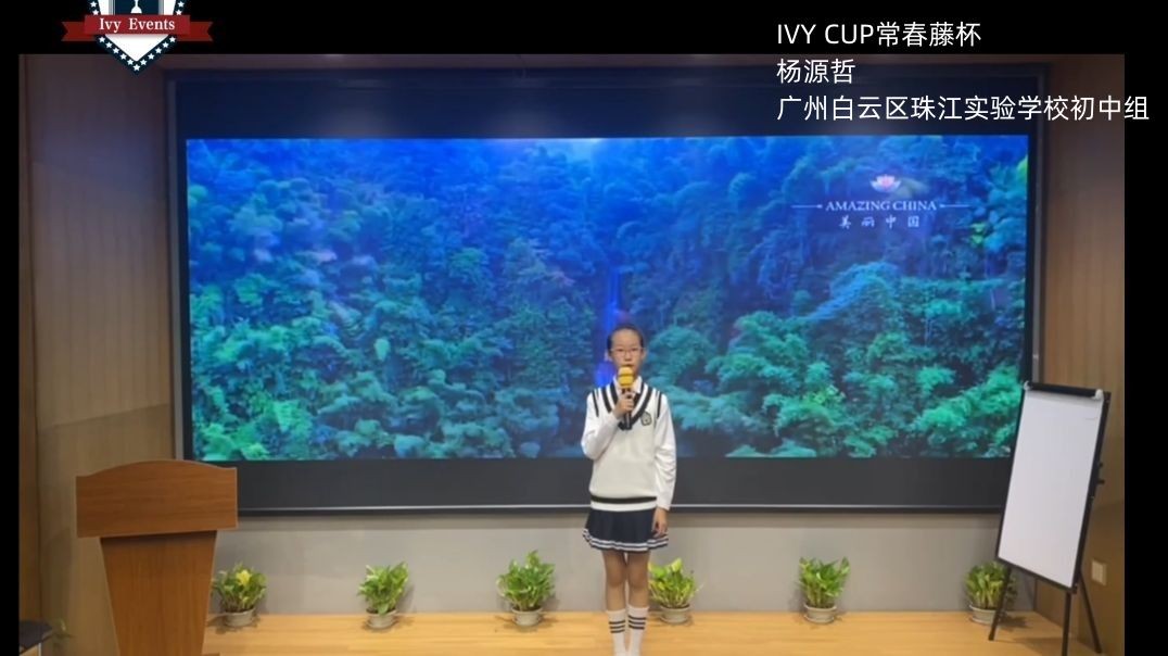 ⁣2022 IVY CUP Fall Contest Global Preliminary Excellent Entry- Middle School Group-杨源哲