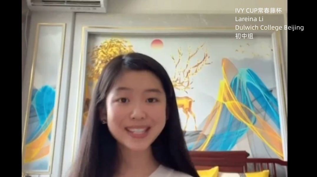 ⁣2022 IVY CUP Fall Contest Global Preliminary Excellent Entry- Middle School Group-Lareina Li